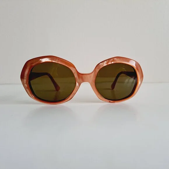 Women\'s L. Evrard Orange Frame Sunglasses France TWE Women main image 4